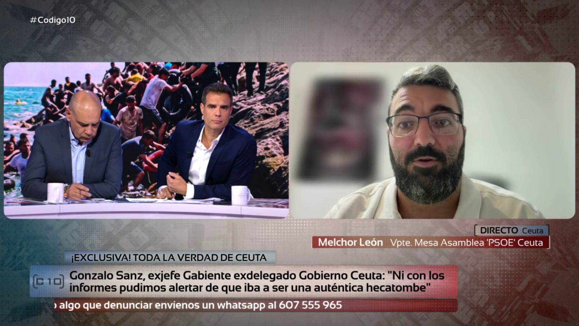 Melchor León carga contra el Gobierno tras las declaraciones de Gonzalo Sanz: "Han permitido que nos invada Marruecos"