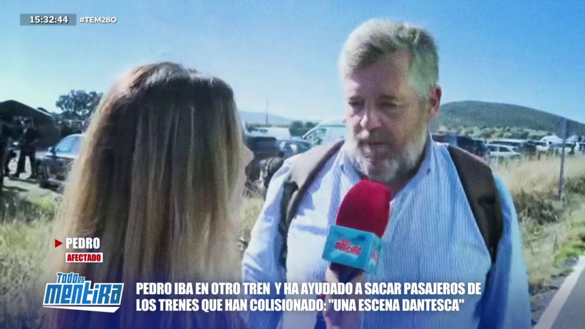 Pedro, afectado en el accidente ferroviario en Urda (Toledo)