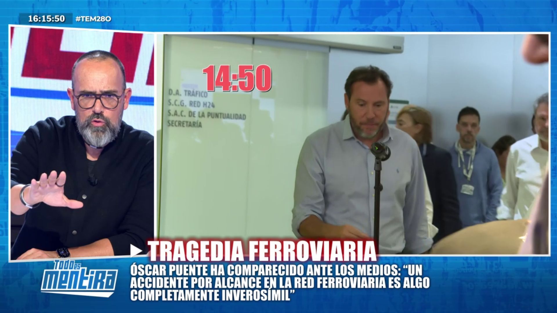 Risto Mejide, tajante tras la comparecencia de Óscar Puente por el accidente ferroviario: "Estaría bien que se informase"