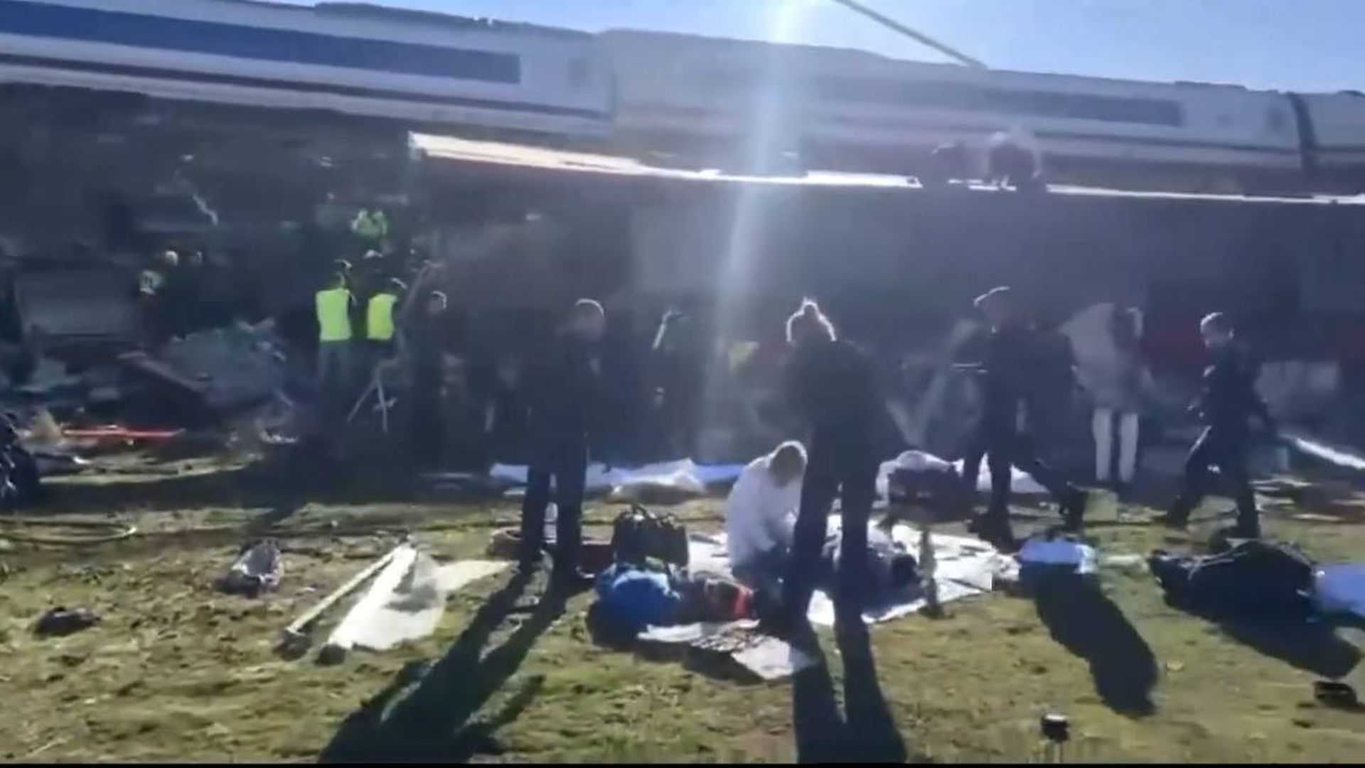 Terror entre los pasajeros afectados por el accidente de tren en Urda
