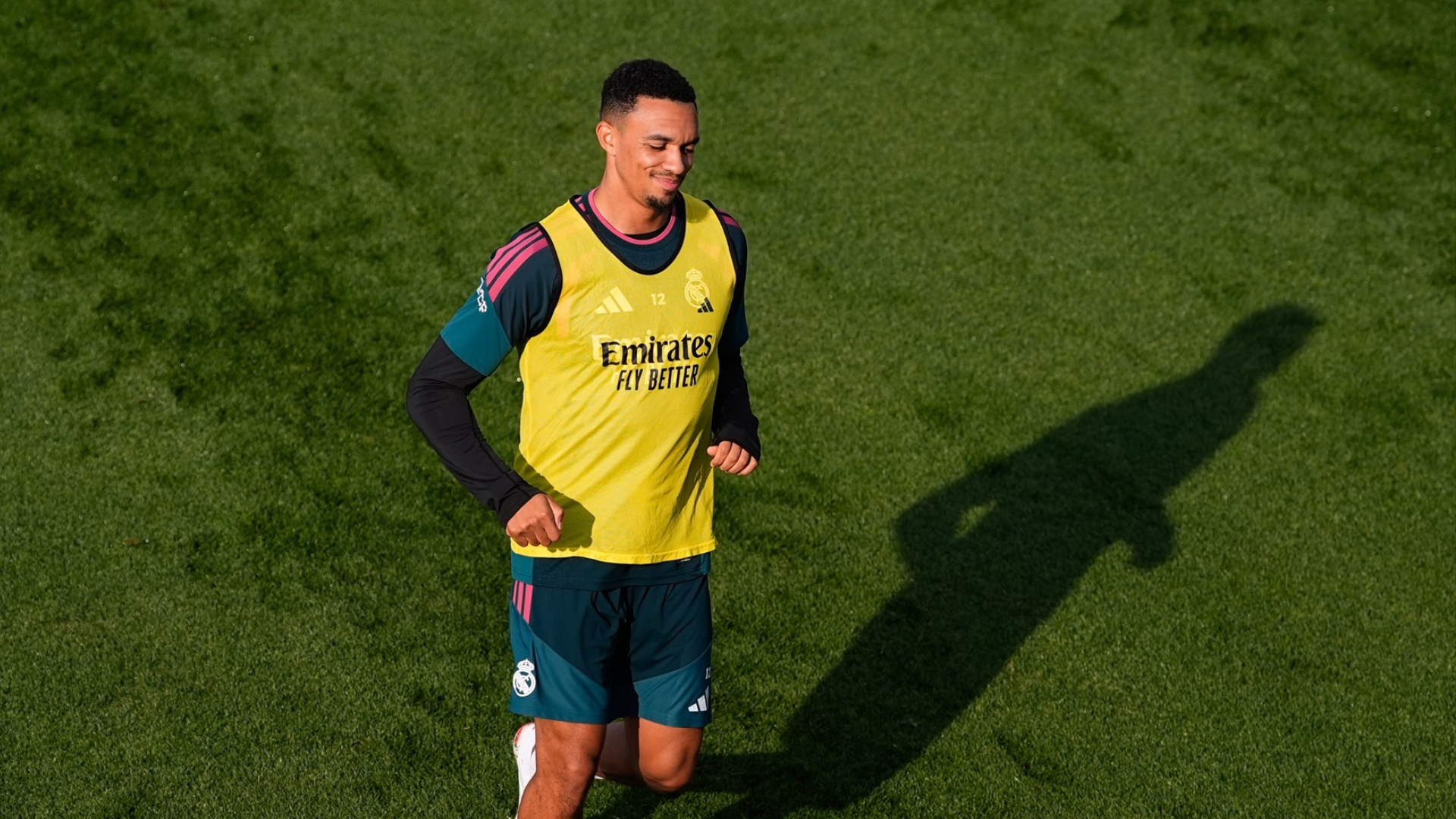 Trent Alexander-Arnold, en un entrenamiento del Real Madrid Trent Alexander-Arnold, en un entrenamiento del Real Madrid