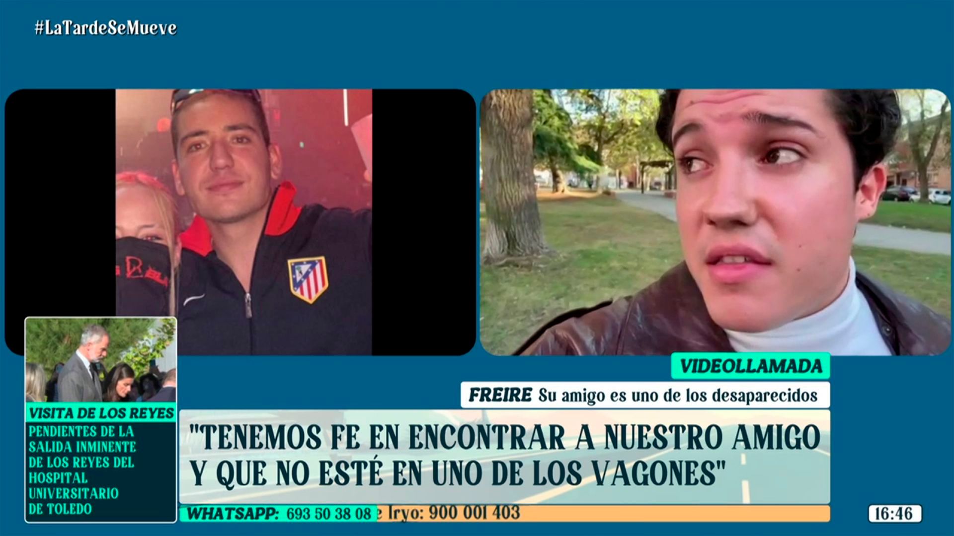 Freire, amigo de un desaparecido del accidente ferroviario, denuncia la mala organización al informar de las víctimas
