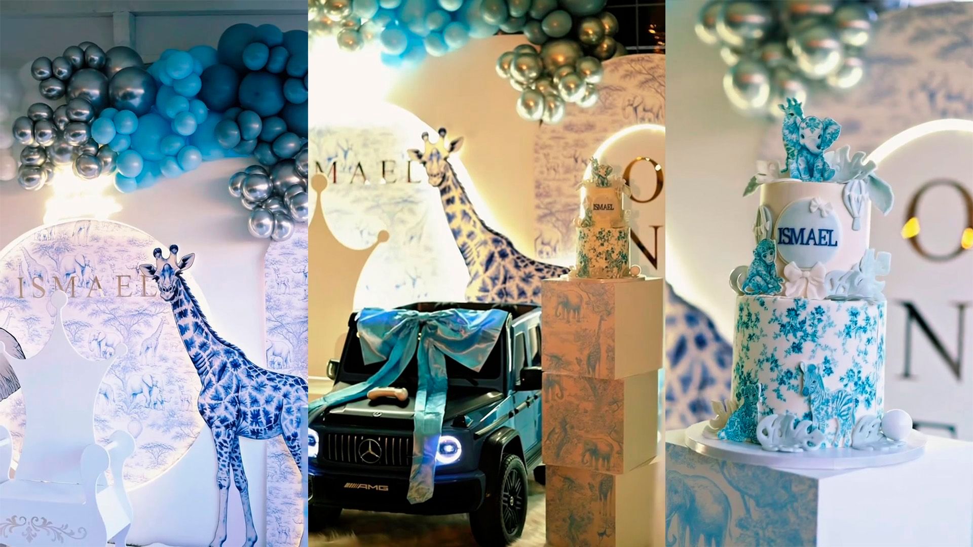 La decoración de la fiesta de Ismael