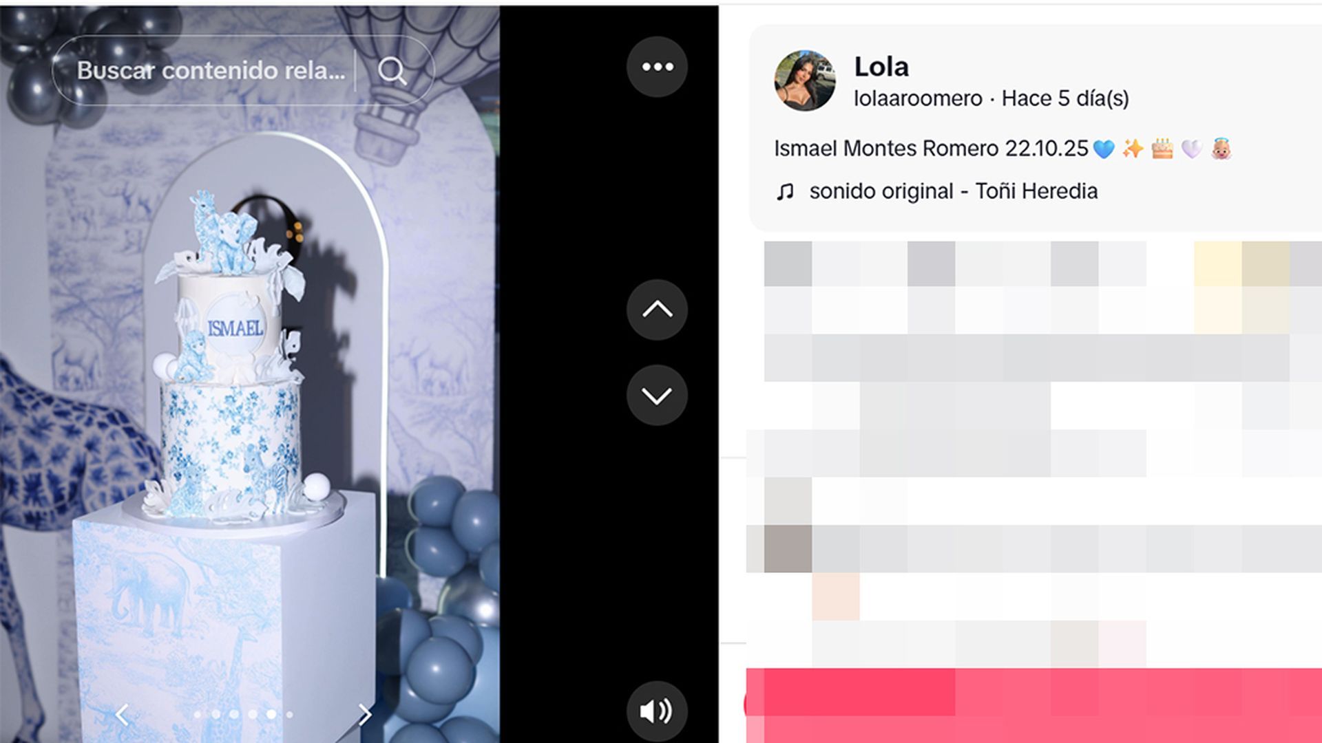 Omar Montes, Lola Romero y su hijo