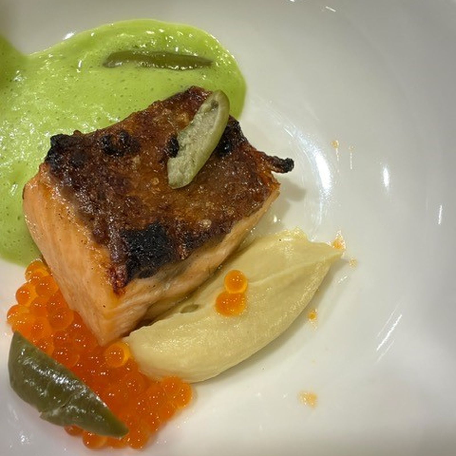 Plato del restaurante Aureum by Picualia en Jaén.
