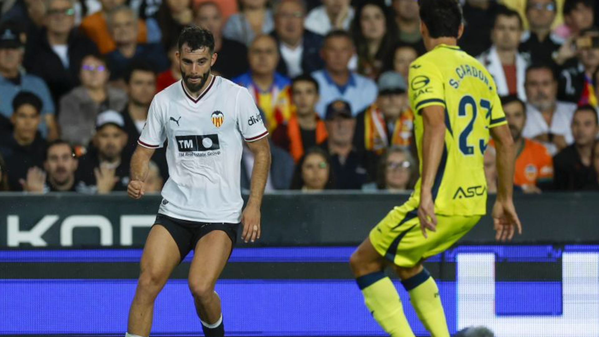 Rioja ante el Villarreal en Mestalla