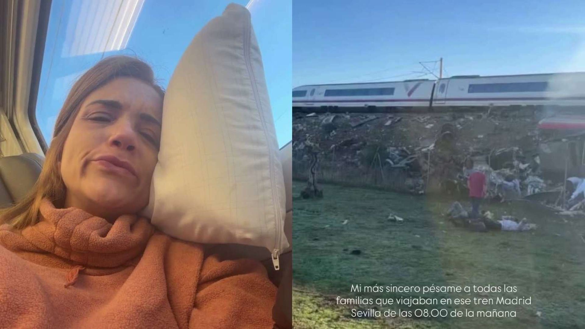 Trapote, viajando en el tren anterior al siniestrado en Urda, Toledo