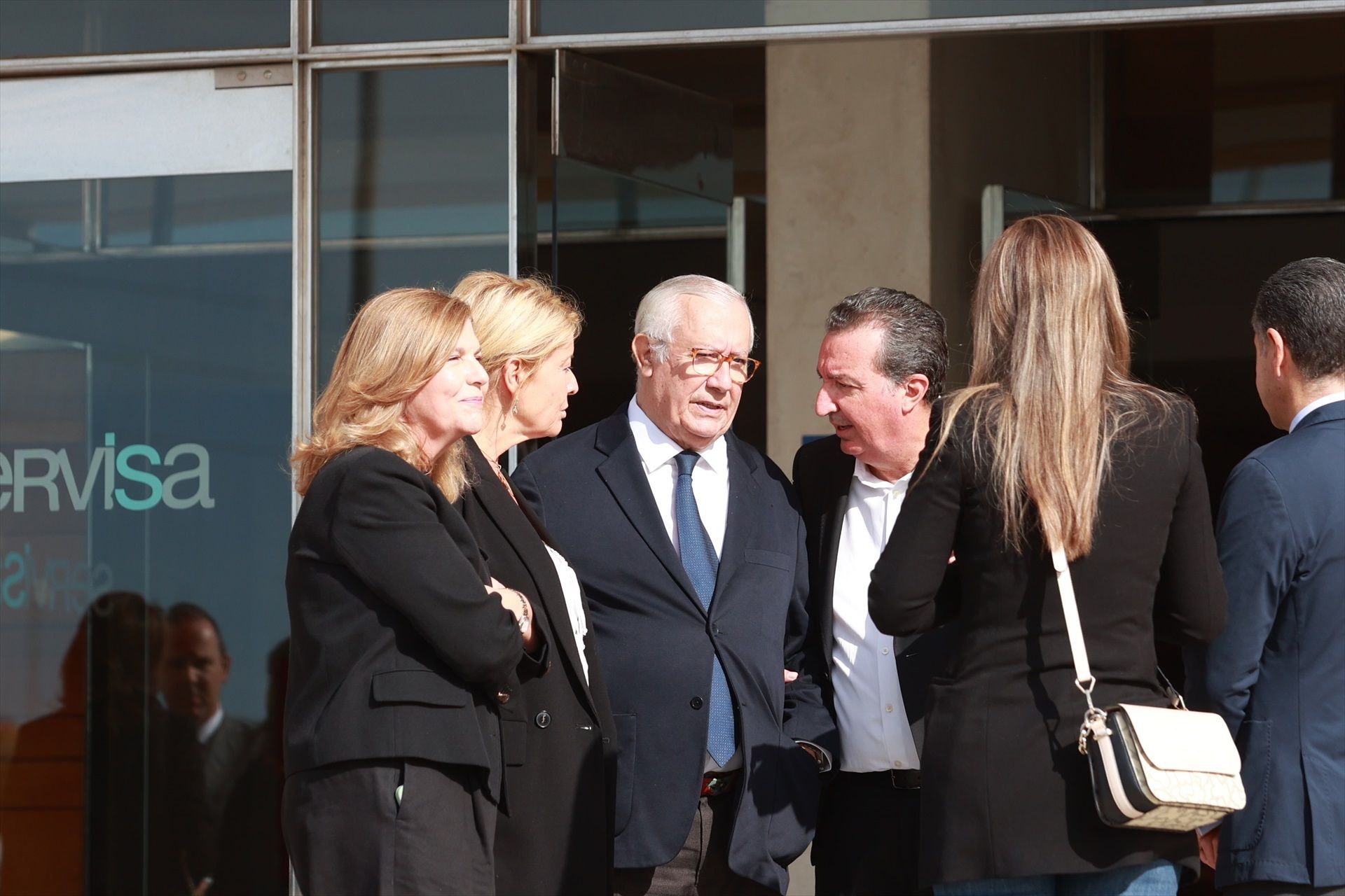 Javier Arenas, en el tanatorio de Fátima Báñez