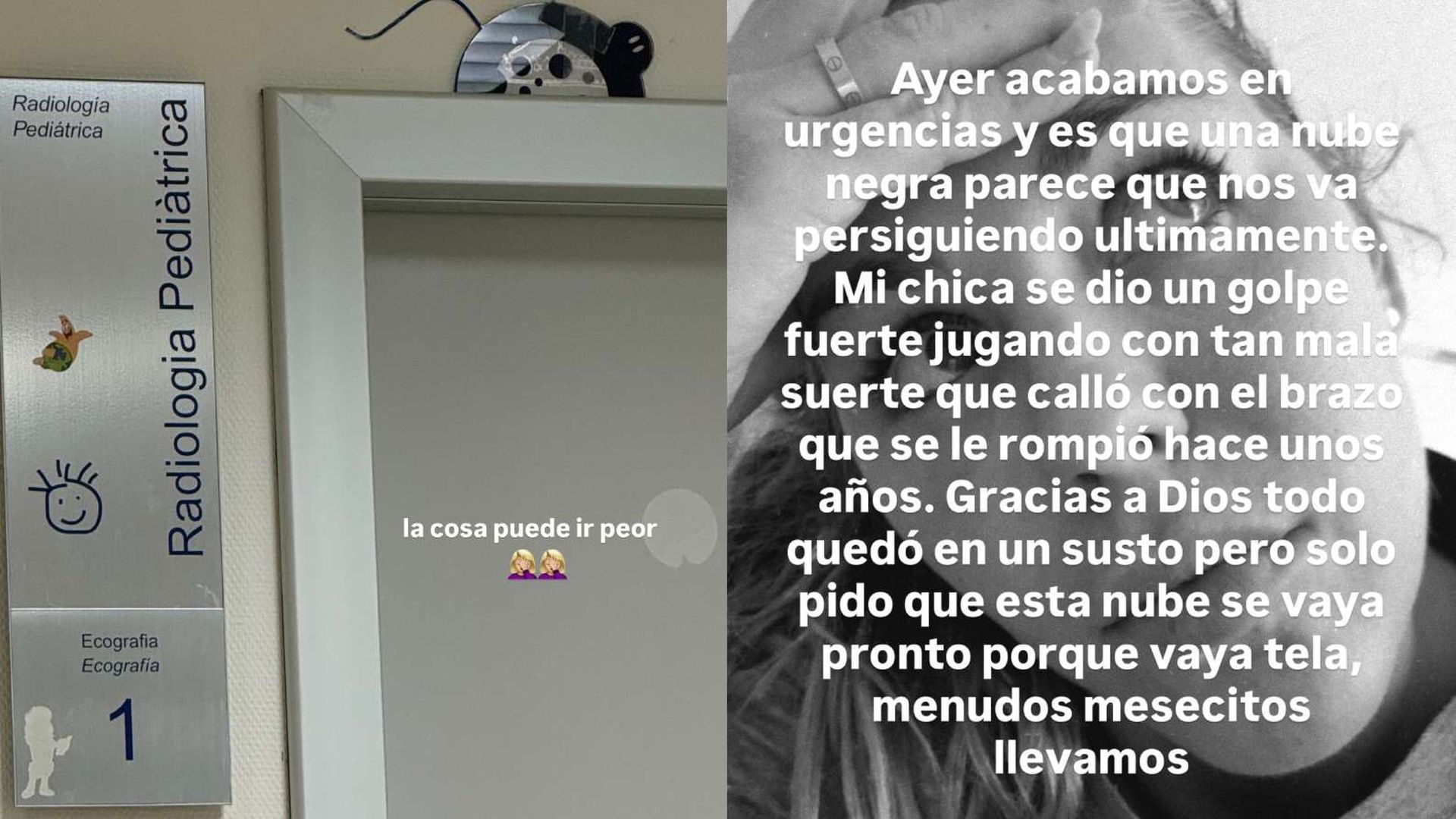 Las imágenes de Yoli en el hospital