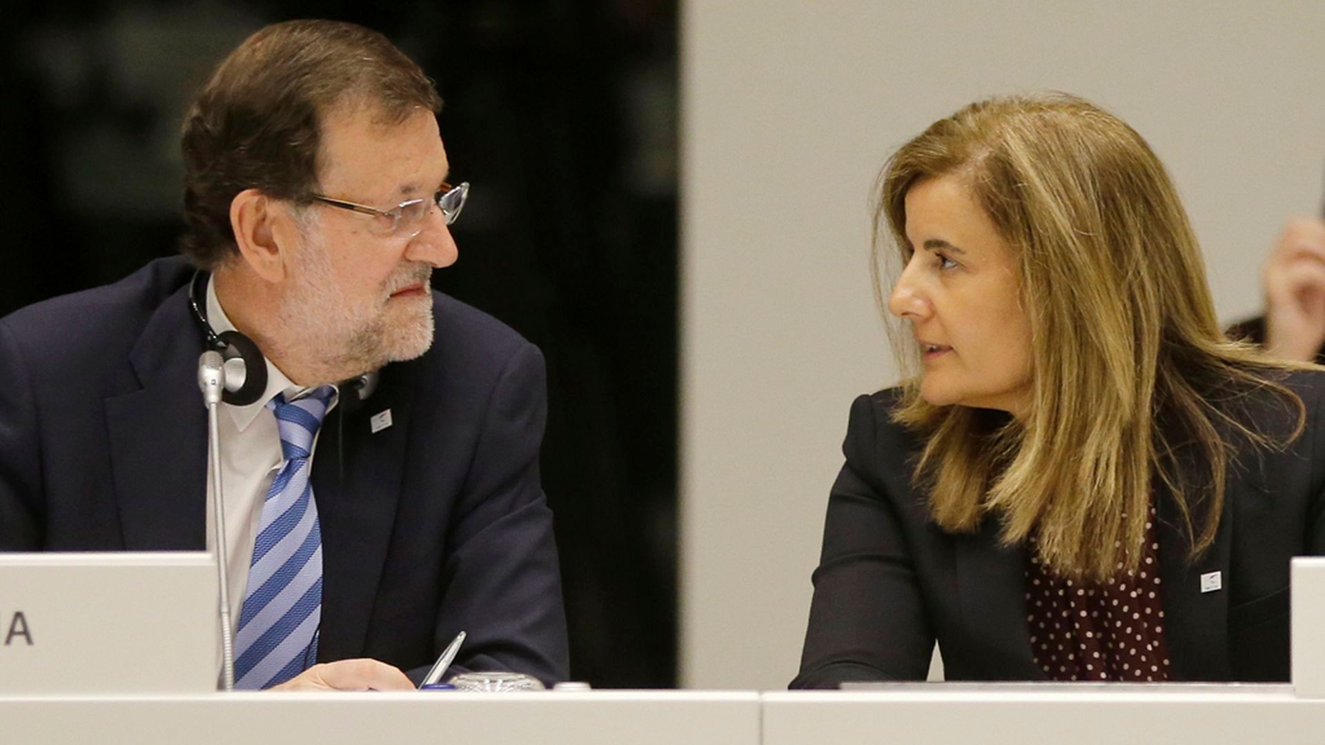 Mariano Rajoy y Fátima Báñez