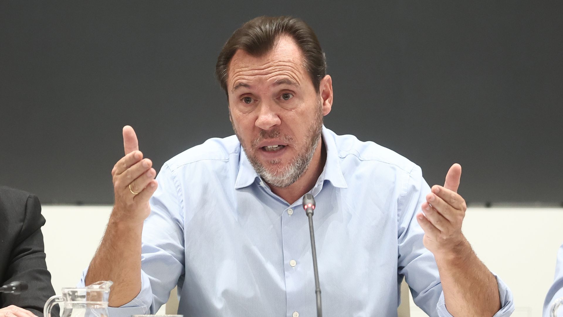 Óscar Puente en rueda de prensa tras el accidente de Urda