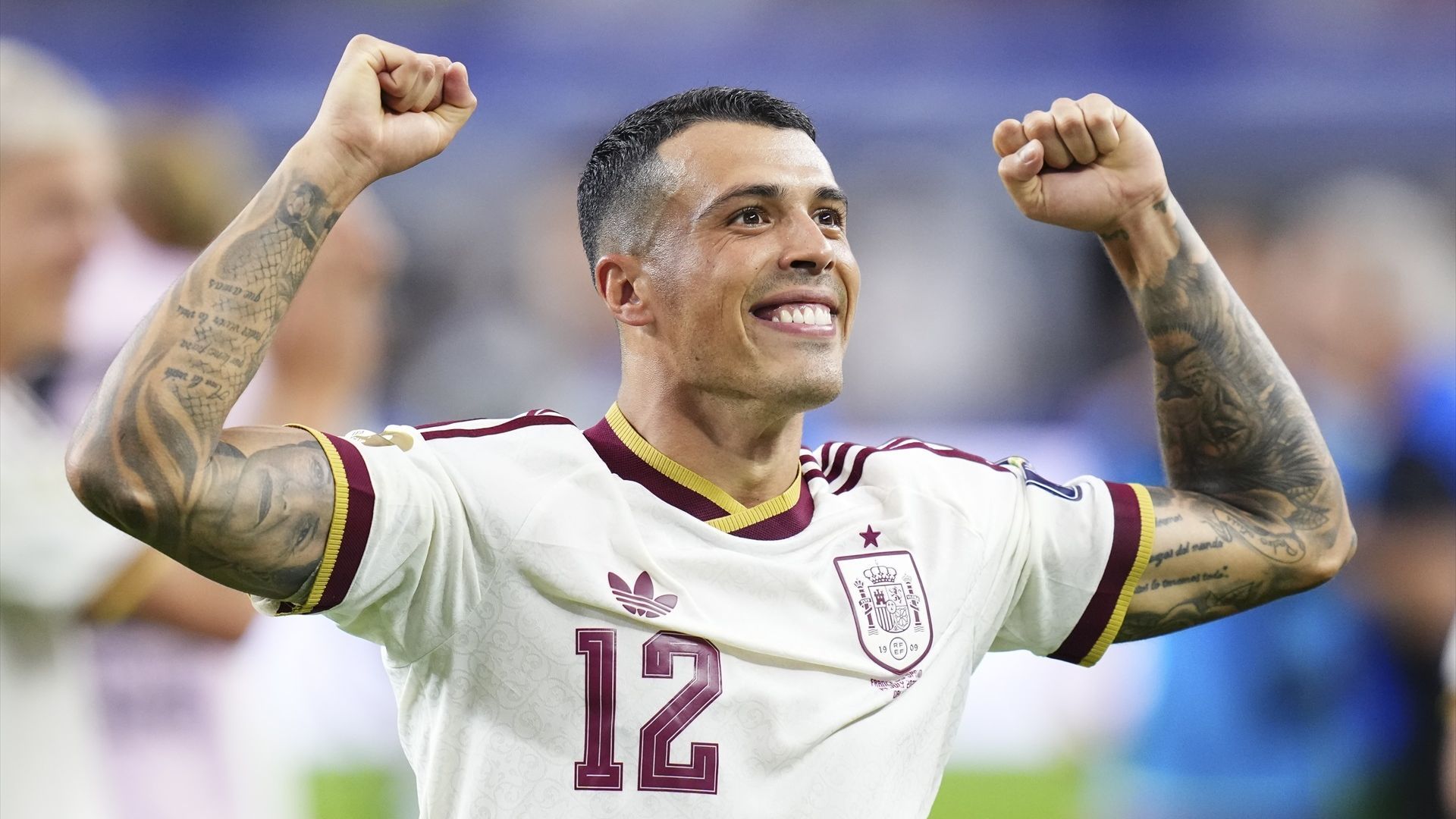 Pedro Porro durante un partido con la Selección Española en el Mundial 2026 Pedro Porro durante un partido con la Selección Española en el Mundial 2026