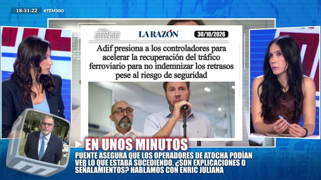 Laura Higuera, controladora ferroviaria, aclara si se les presiona para que los trenes vayan sin retraso para no pagar indemnizaciones