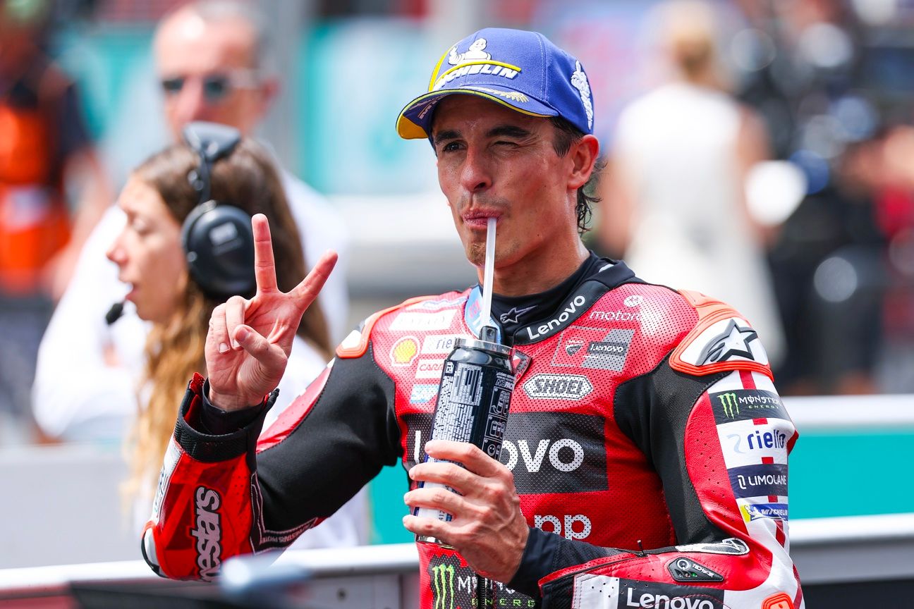 Marc Márquez posa en el GP de Malasia