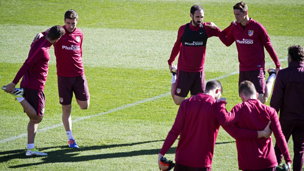 El Atlético de Madrid se prepara para el derbi ante el Real Madrid